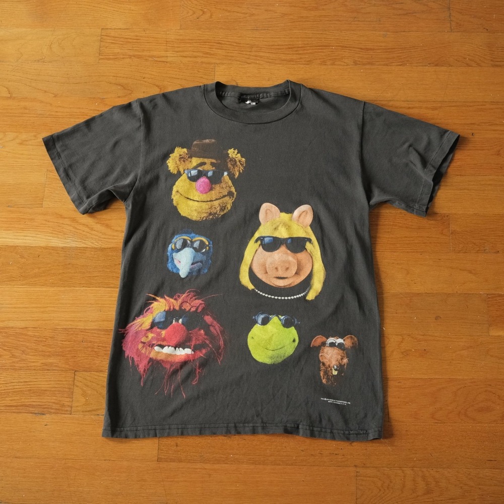 Changes 90s The Muppet Movie Jim Henson Sunglasses Vintage Graphic Tee Black